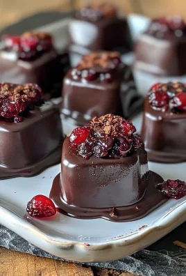 Dark Chocolate Covered Cranberry Sauce Bites