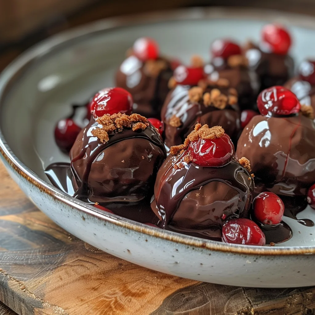 Dark Chocolate Covered Cranberry Sauce Bites image 3