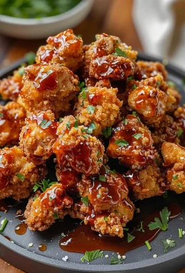 Delicious Baked Honey BBQ Popcorn Chicken Recipe
