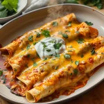 Easy Low Calorie High Protein Creamy Chilli Chicken Enchiladas