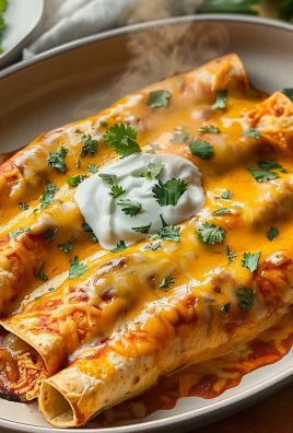 Easy Low Calorie High Protein Creamy Chilli Chicken Enchiladas