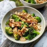 Grilled Chicken & Broccoli Bowls With Creamy Garlic Sauce Delight Your Taste Buds!