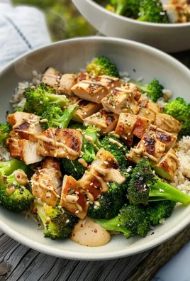 Grilled Chicken & Broccoli Bowls With Creamy Garlic Sauce Delight Your Taste Buds!