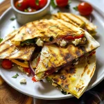 Grilled Mediterranean Veggie Quesadillas