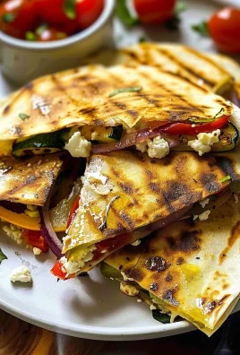 Grilled Mediterranean Veggie Quesadillas