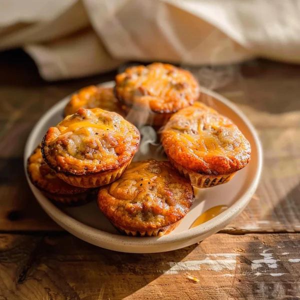 High-Protein Pancake Sausage Mini Muffins