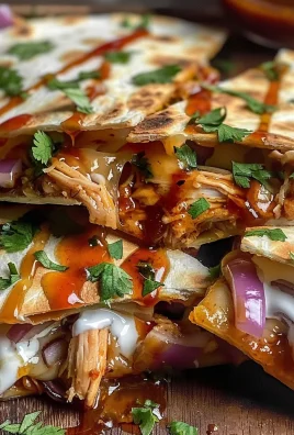 Hot Honey BBQ Chicken Quesadillas