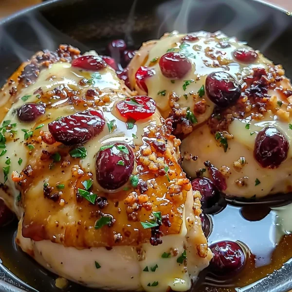 Impressive Cranberry Brie Stuffed Chicken
