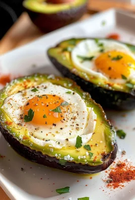 Keto Air Fryer Avocado Baked Egg