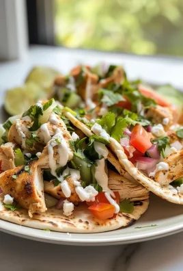 Mediterranean Chicken Pita Tacos
