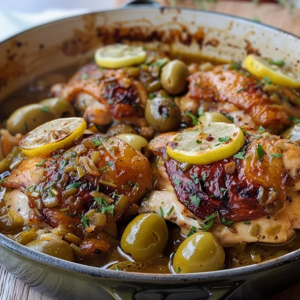 Mediterranean Chicken with Lemons and Olives