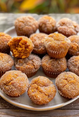 Mini Cinnamon Sugar Pumpkin Muffins