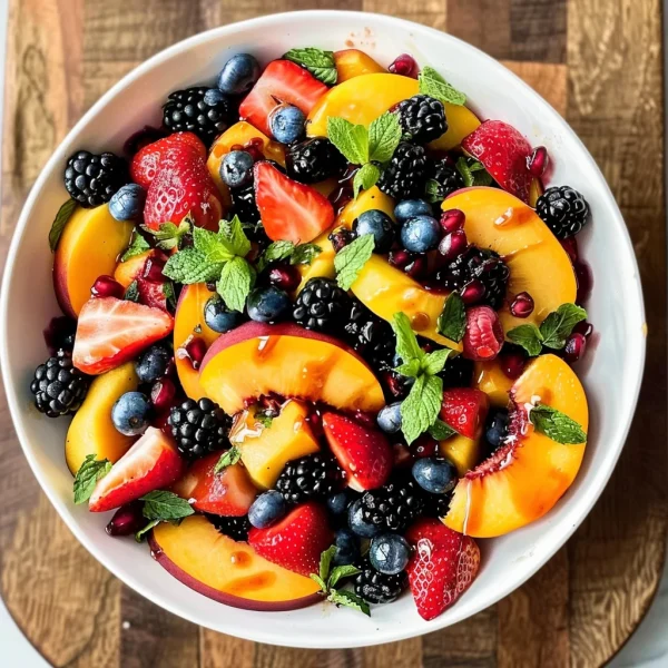 Peach Berry Fruit Salad
