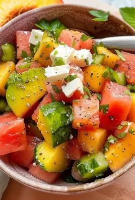 Peach Watermelon Salad Without Feta