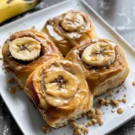 Peanut Butter Banana Cinnamon Rolls