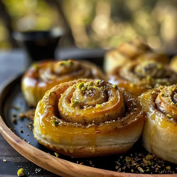 Pistachio Butter Cinnamon Rolls