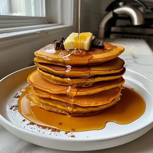 Pumpkin Cottage Cheese Pancakes