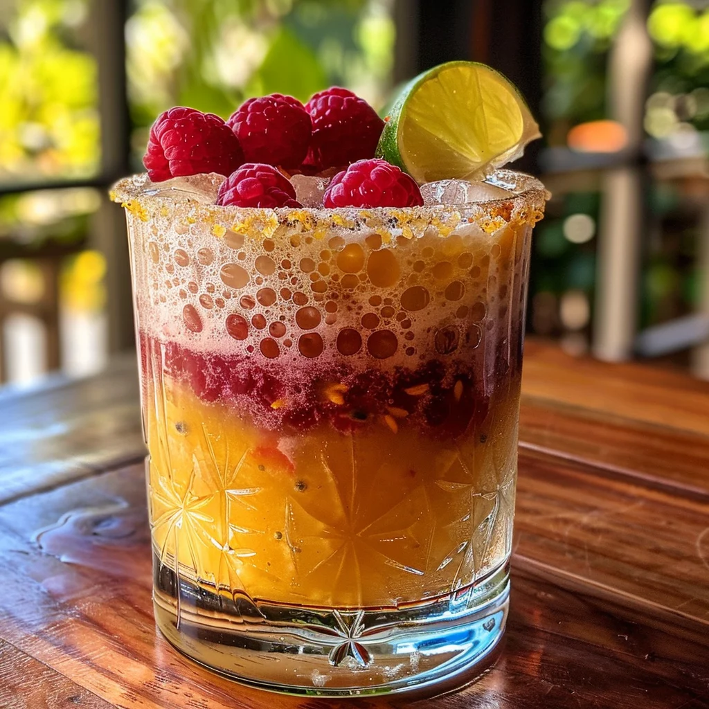 Raspberry Passionfruit agave syrup Sour image 3