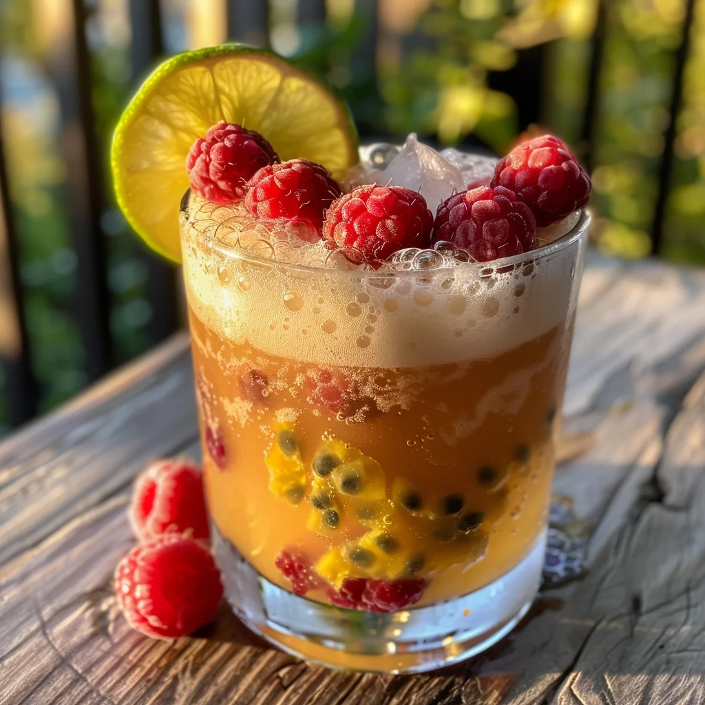 Raspberry Passionfruit agave syrup Sour image 4