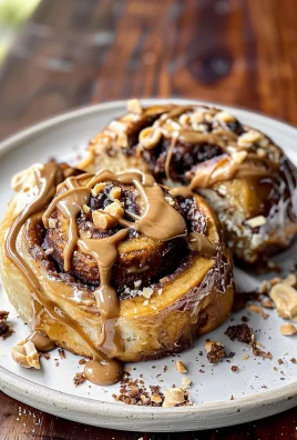 "Snickers" Cinnamon Rolls