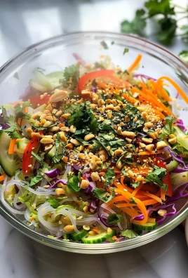 Spring Roll Salad with Spicy Ginger Dressing