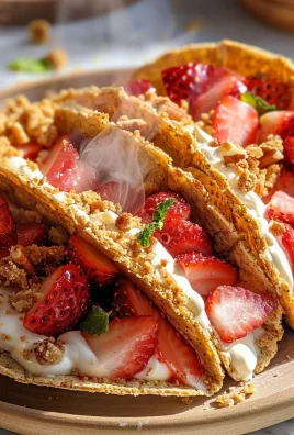 Strawberry Crunch Cheesecake Tacos