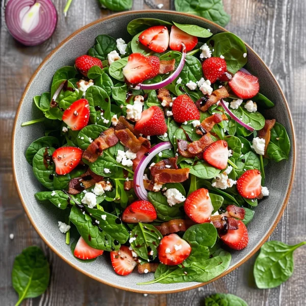 Strawberry Spinach Salad