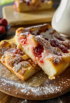 Sweet Focaccia with Raspberry Jam