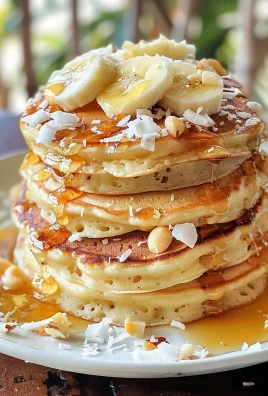 Toasted Coconut Macadamia Pancakes with Coconut Syrup