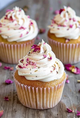 Vegan Cardamom Rose Cupcakes