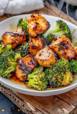 Air Fryer Chicken Bites and Broccoli