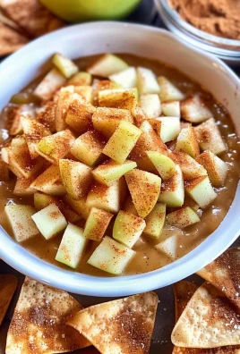 Apple Pie Dip with Cinnamon Sugar Tortilla Chips