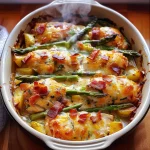 Asparagus & Bacon Chicken Potato Casserole