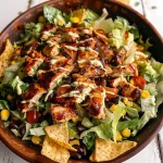 BBQ Chicken Chopped Salad with Cilantro Ranch