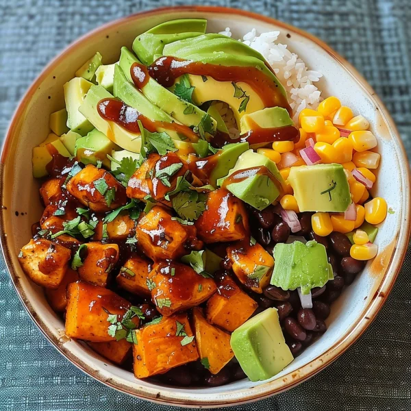 BBQ Chicken Sweet Potato Bowl