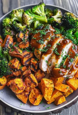 BBQ Chicken & Roasted Sweet Potato Bowls