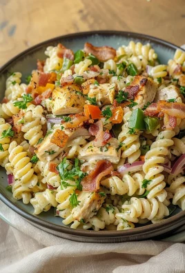 Chicken Bacon Ranch Pasta Salad