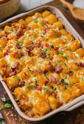 Chicken Bacon Ranch Tater Tot Casserole: A 450 Calorie Dish