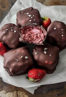 Chocolate Strawberry Frozen Yogurt Bites