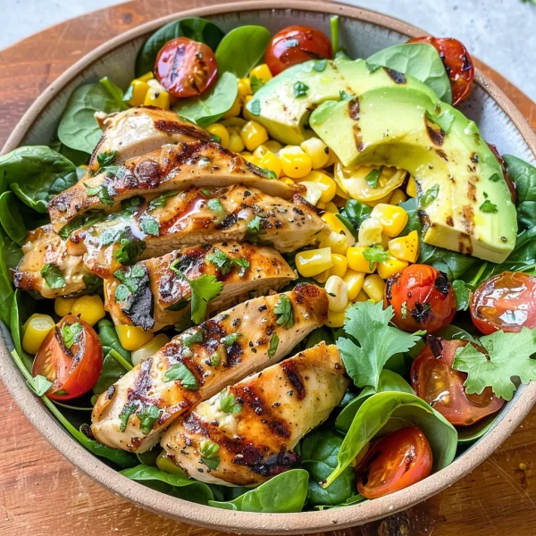 Cilantro Lime Grilled Chicken Salad
