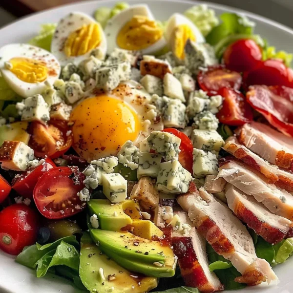 Classic American Cobb Salad with Crispy Bacon