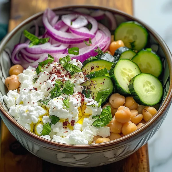 Cottage Cheese and Chickpea Salad: A Refreshing and Protein-Packed Delight