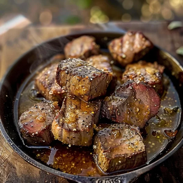 Cowboy Butter Steak Bites
