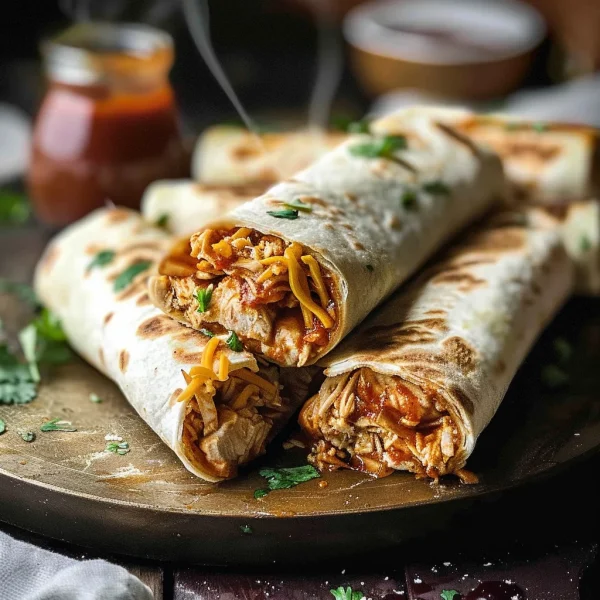 Crispy BBQ Chicken Wraps
