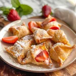 Deep-Fried Strawberry Cheesecake Stuffed Wonton Bites: Irresistibly Crispy!
