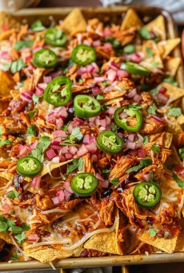 Easy Sheet Pan BBQ Chicken Nachos