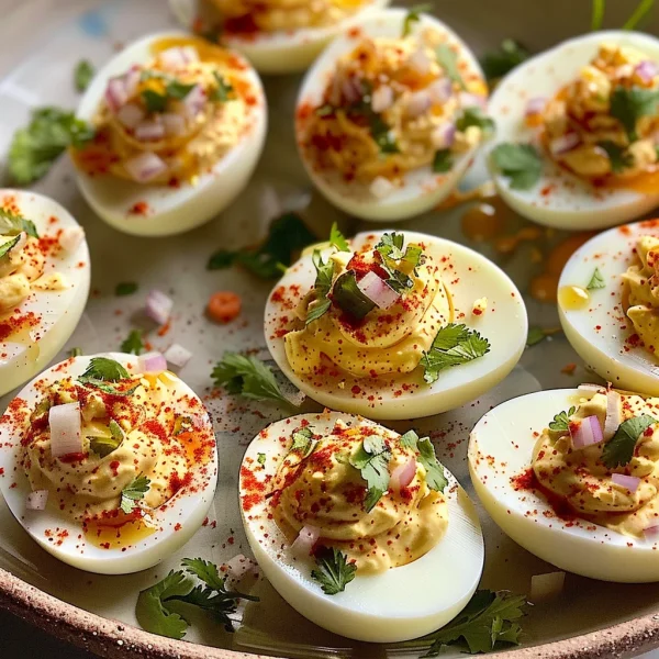 Elote Deviled Eggs: 12 Fiesta Delights