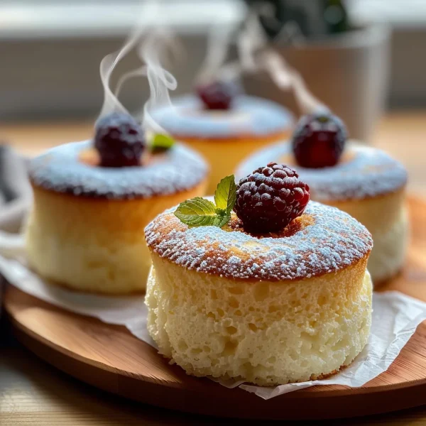 Fluffy Japanese Cotton Cheesecake Cupcakes
