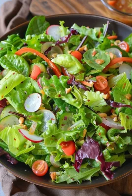 Fresh Mixed Greens Side Salad (for Steak, Pasta, & More!)