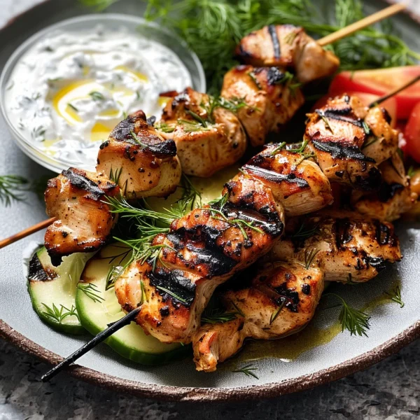 Grilled Chicken with Yogurt Sauce